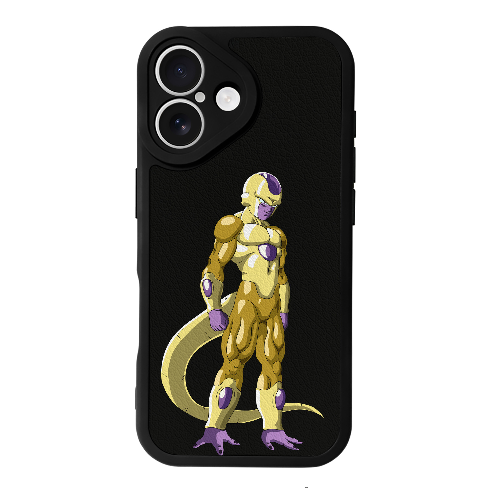 （画像用） ドラゴンボール フリーザ DRAGON BALL Frieza 【iPhone 16シリーズ対応】シリコンスマホケース（レザー調） 材質：シリコン